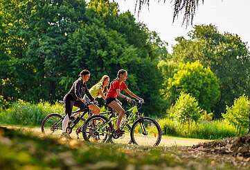 Radfahrer bei Himmelpfort