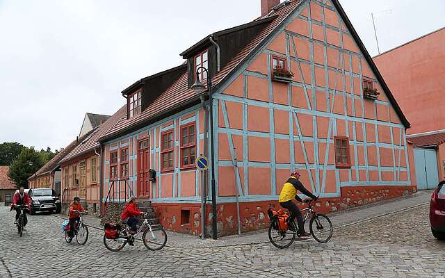 Cyclist in Fürstenberg/Havel