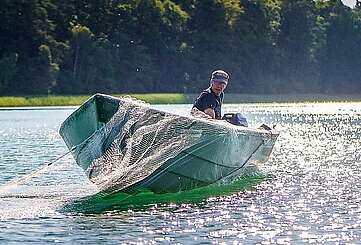 Fischen im Stechlinsee