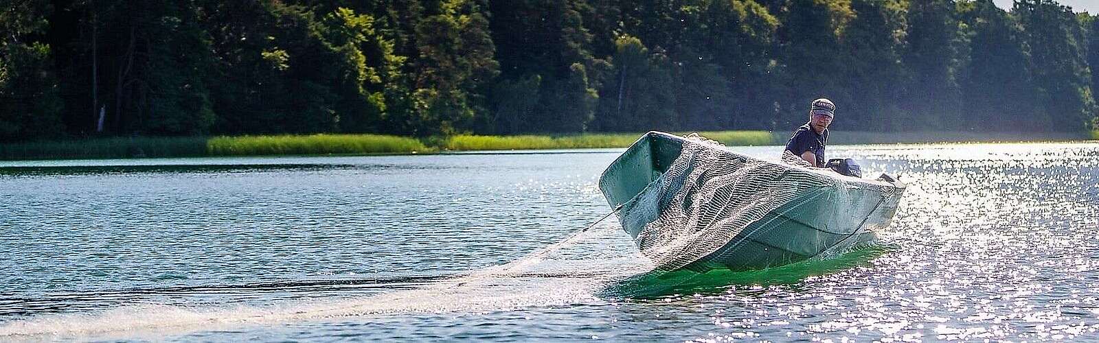 Fischen im Stechlinsee
